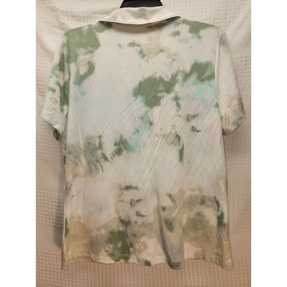 Sonoma Pajama Top Womens Sz Medium Tie Dye Button Down Short Sleeve - Picture 4 of 5